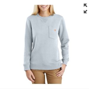 Size xs (fits like small) heather blue carhartt